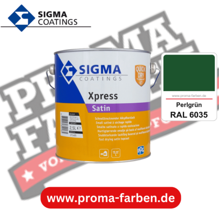 SIGMA Xpress Satin kaufen bei Proma Farben RAL 6035 Perlgrün