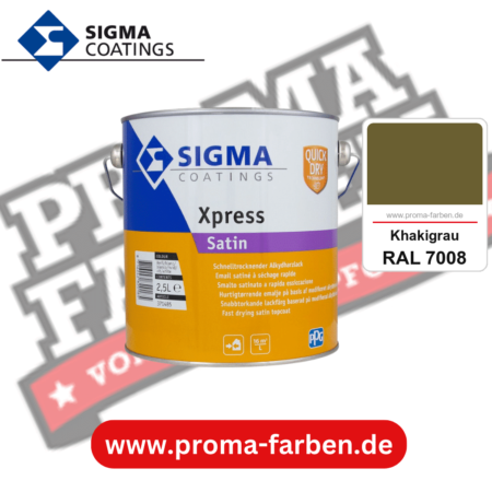 SIGMA Xpress Satin kaufen bei Proma Farben RAL 7008 Khakigrau