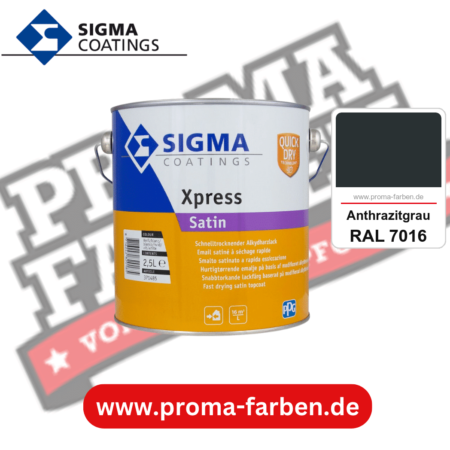 SIGMA Xpress Satin kaufen bei Proma Farben RAL 7016 Anthrazitgrau