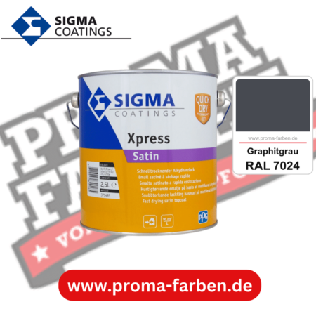 SIGMA Xpress Satin kaufen bei Proma Farben RAL 7024 Graphitgrau