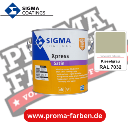 SIGMA Xpress Satin kaufen bei Proma Farben RAL 7032 Kieselgrau