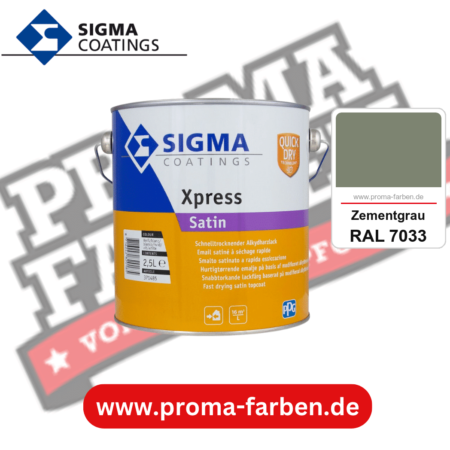 SIGMA Xpress Satin kaufen bei Proma Farben RAL 7033 Zementgrau