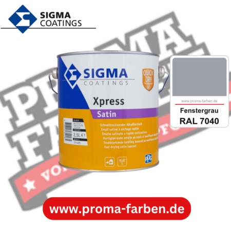 SIGMA Xpress Satin kaufen bei Proma Farben RAL 7040 Fenstergrau