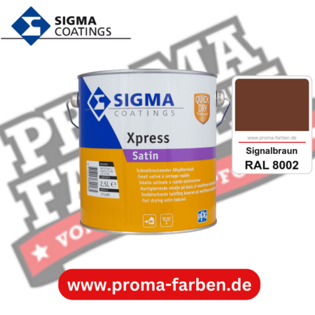 SIGMA Xpress Satin kaufen bei Proma Farben RAL 8002 Signalbraun