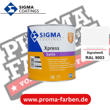 SIGMA Xpress Satin kaufen bei Proma Farben RAL 9003 Signalweiß