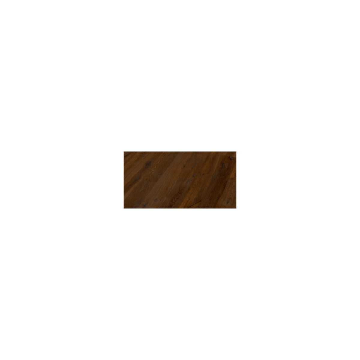 Thede & Witte Boston Landhausdiele Uniclic Eiche Darkbrown astig dunkel geräuchert gebürstet geölt Ansicht