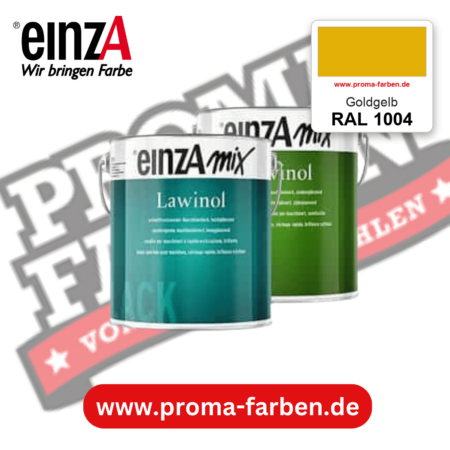 EinzA mix Lawinol Maschinenlack RAL 1004 Goldgelb – seidenglänzender 1K-Speziallack, online kaufen bei Proma Farben