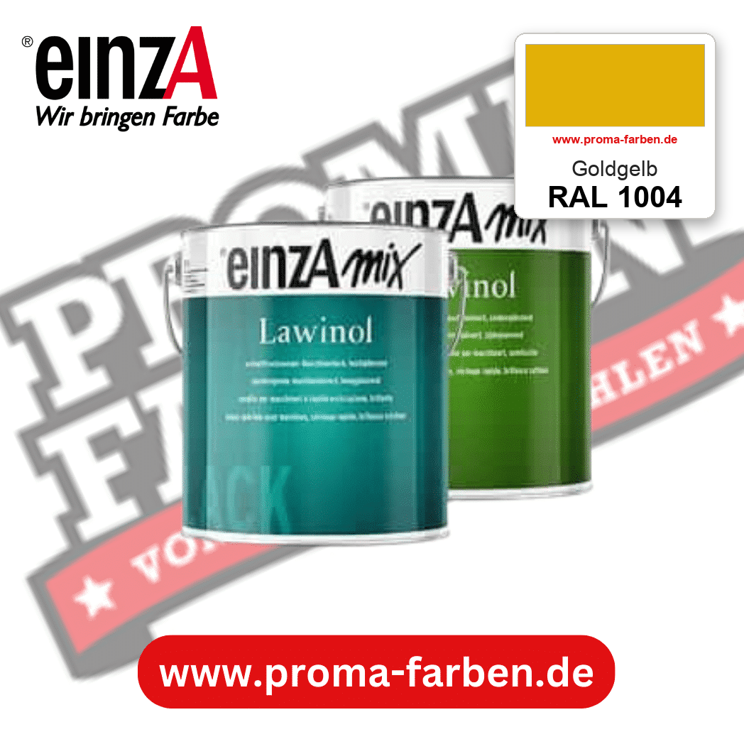 EinzA mix Lawinol Maschinenlack RAL 1004 Goldgelb – seidenglänzender 1K-Speziallack, online kaufen bei Proma Farben