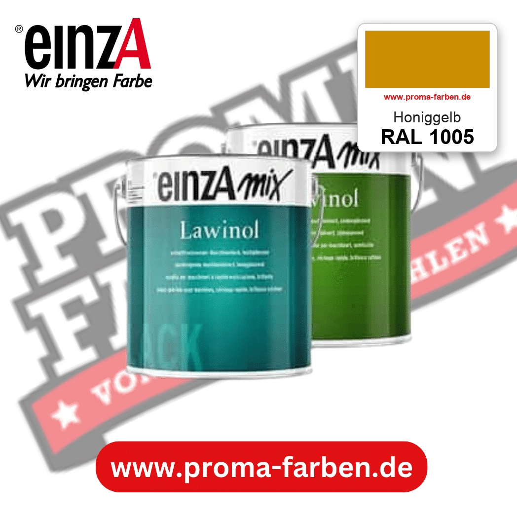 EinzA mix Lawinol Maschinenlack RAL 1005 Honiggelb – seidenglänzender 1K-Speziallack, online kaufen bei Proma Farben