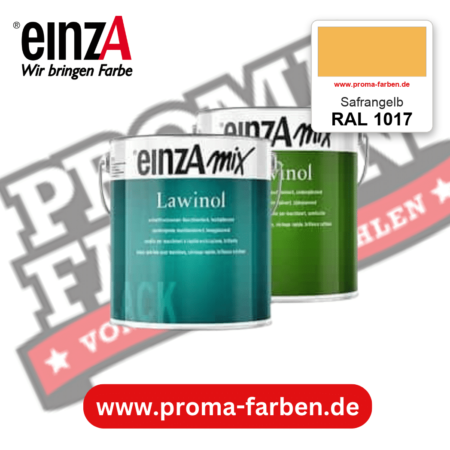 EinzA mix Lawinol Maschinenlack RAL 1017 Safrangelb – seidenglänzender 1K-Speziallack, online kaufen bei Proma Farben