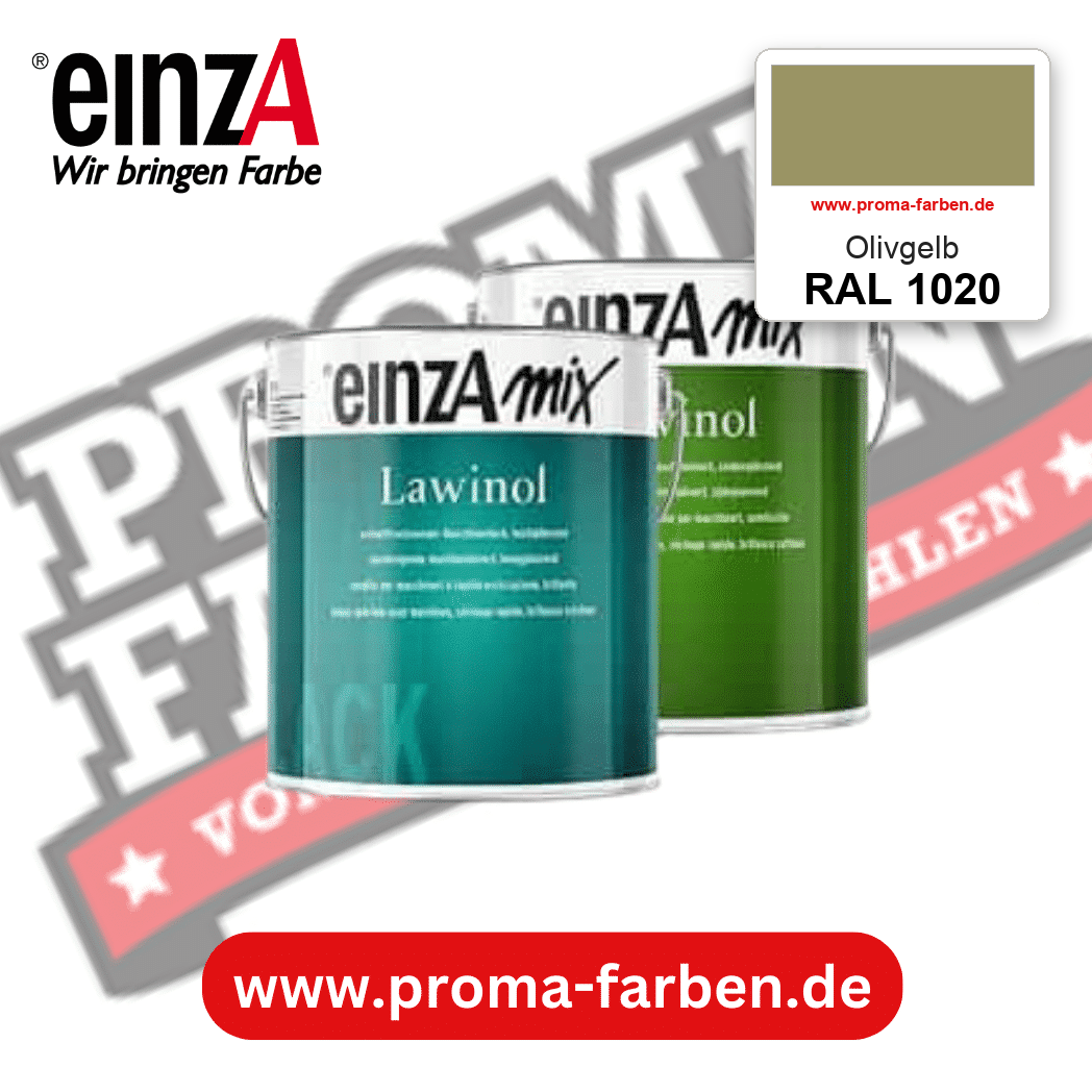EinzA mix Lawinol Maschinenlack RAL 1020 Olivgelb – seidenglänzender 1K-Speziallack, online kaufen bei Proma Farben