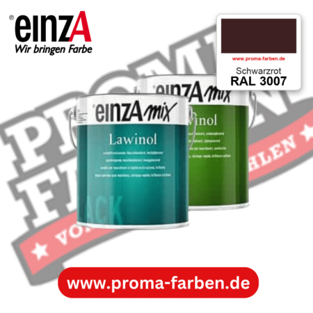 EinzA mix Lawinol Maschinenlack RAL 3007 Schwarzrot – seidenglänzender 1K-Speziallack, online kaufen bei Proma Farben