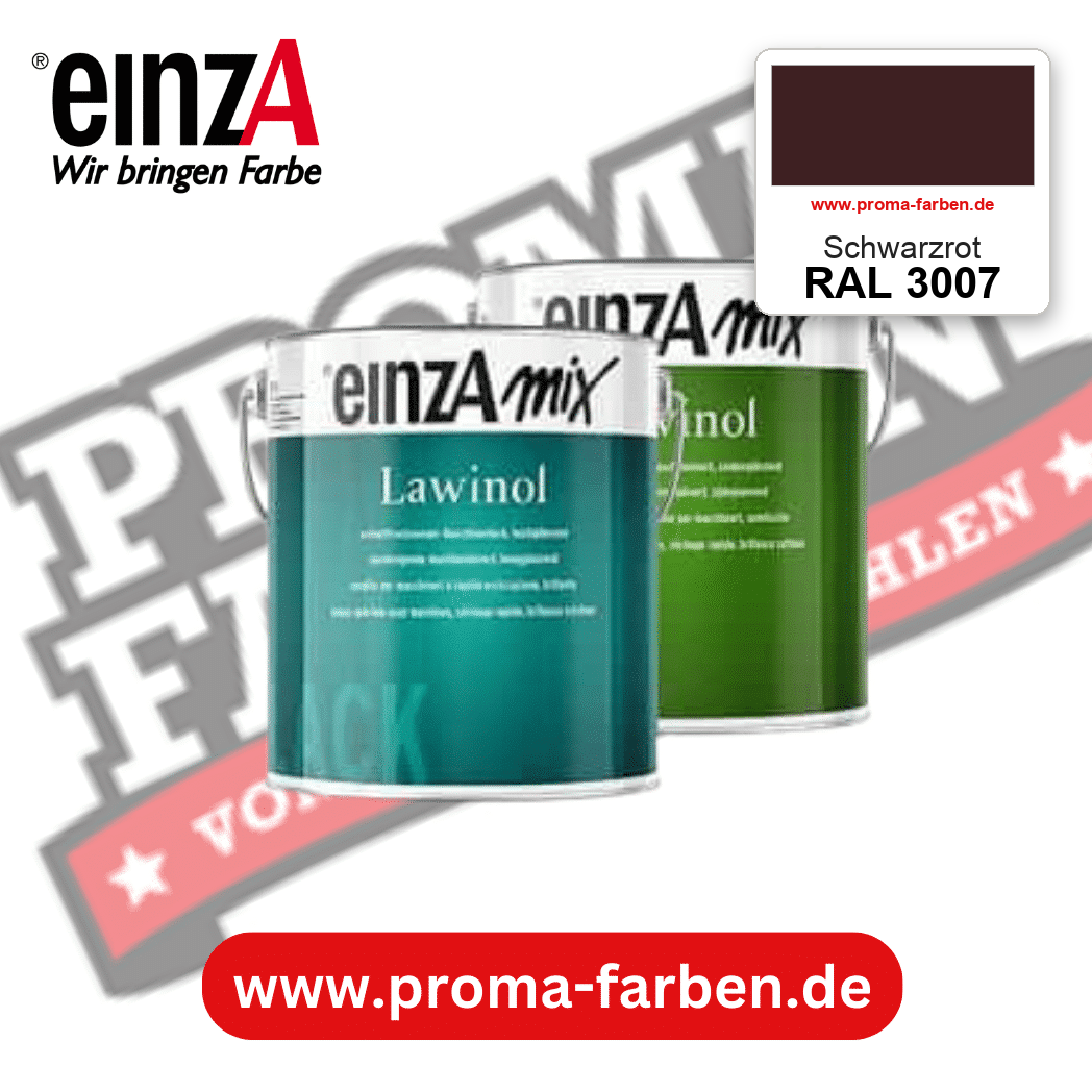 EinzA mix Lawinol Maschinenlack RAL 3007 Schwarzrot – seidenglänzender 1K-Speziallack, online kaufen bei Proma Farben