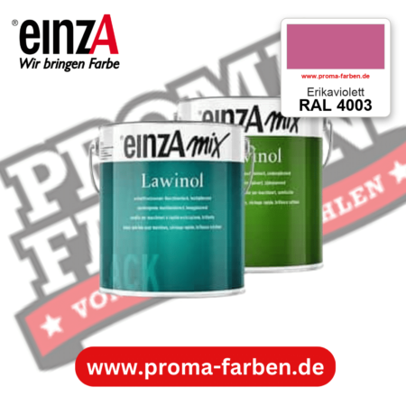 EinzA mix Lawinol Maschinenlack RAL 4003 Erikaviolett – seidenglänzender 1K-Speziallack, online kaufen bei Proma Farben