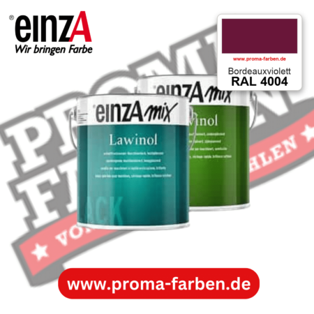 EinzA mix Lawinol Maschinenlack RAL 4004 Bordeauxviolett – seidenglänzender 1K-Speziallack, online kaufen bei Proma Farben