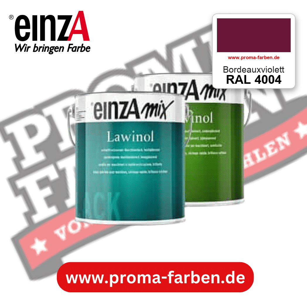 EinzA mix Lawinol Maschinenlack RAL 4004 Bordeauxviolett – seidenglänzender 1K-Speziallack, online kaufen bei Proma Farben