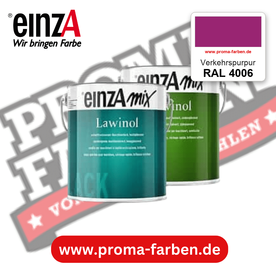 EinzA mix Lawinol Maschinenlack RAL 4006 Verkehrspurpur – seidenglänzender 1K-Speziallack, online kaufen bei Proma Farben