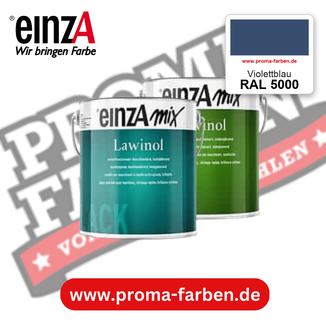 EinzA mix Lawinol Maschinenlack RAL 5000 Violettblau – seidenglänzender 1K-Speziallack, online kaufen bei Proma Farben