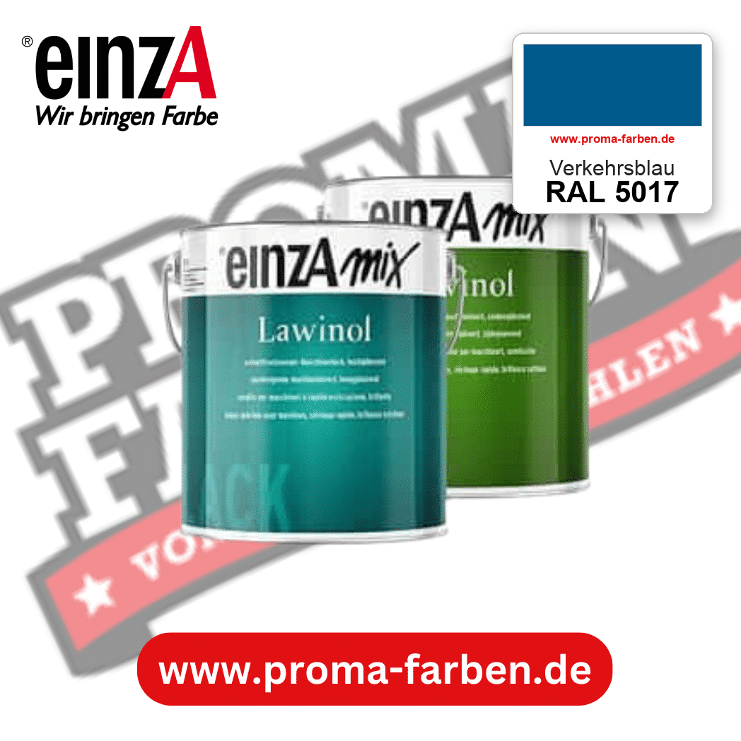EinzA mix Lawinol Maschinenlack RAL 5017 Verkehrsblau – seidenglänzender 1K-Speziallack, online kaufen bei Proma Farben