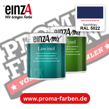 EinzA mix Lawinol Maschinenlack RAL 5022 Nachtblau – seidenglänzender 1K-Speziallack, online kaufen bei Proma Farben