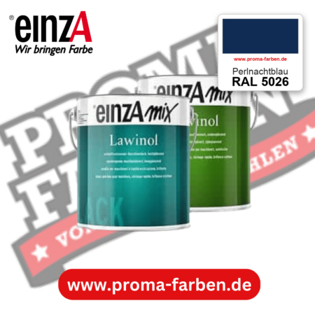 EinzA mix Lawinol Maschinenlack RAL 5026 Perlnachtblau – seidenglänzender 1K-Speziallack, online kaufen bei Proma Farben