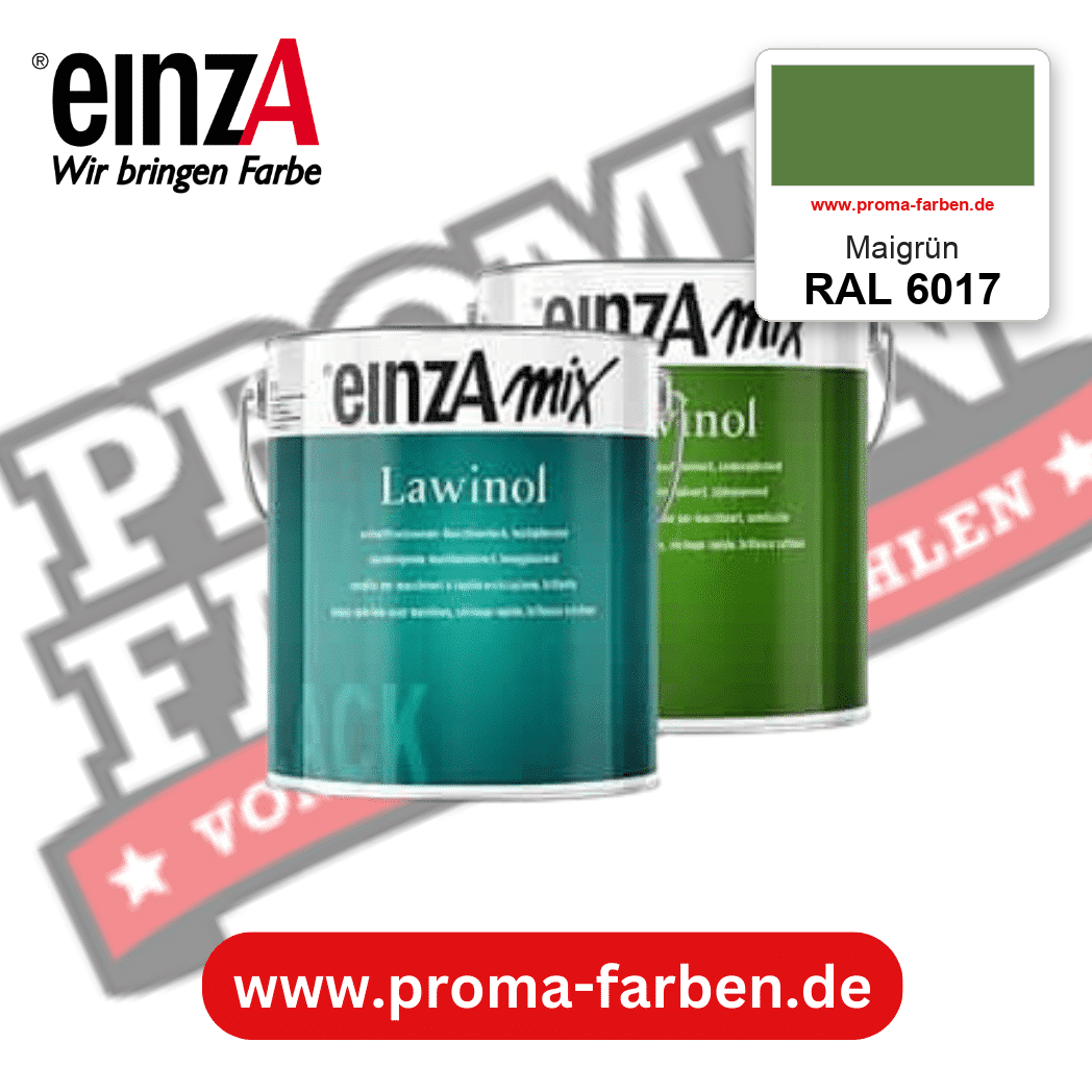 EinzA mix Lawinol Maschinenlack RAL 6017 Maigrün – seidenglänzender 1K-Speziallack, online kaufen bei Proma Farben