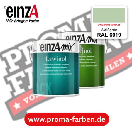 EinzA mix Lawinol Maschinenlack RAL 6019 Weißgrün – seidenglänzender 1K-Speziallack, online kaufen bei Proma Farben