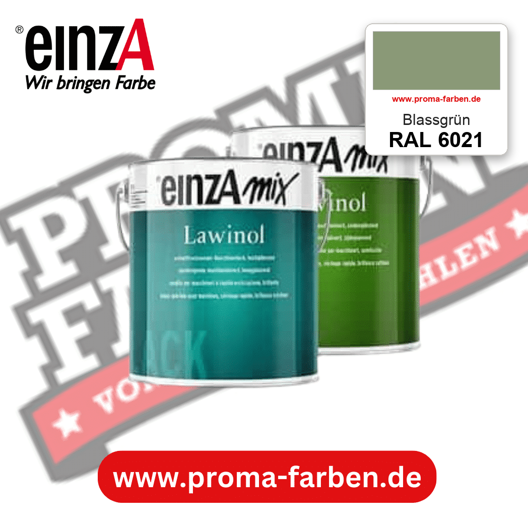 EinzA mix Lawinol Maschinenlack RAL 6021 Blassgrün – seidenglänzender 1K-Speziallack, online kaufen bei Proma Farben