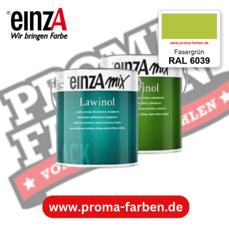 EinzA mix Lawinol Maschinenlack RAL 6039 Fasergrün – seidenglänzender 1K-Speziallack, online kaufen bei Proma Farben