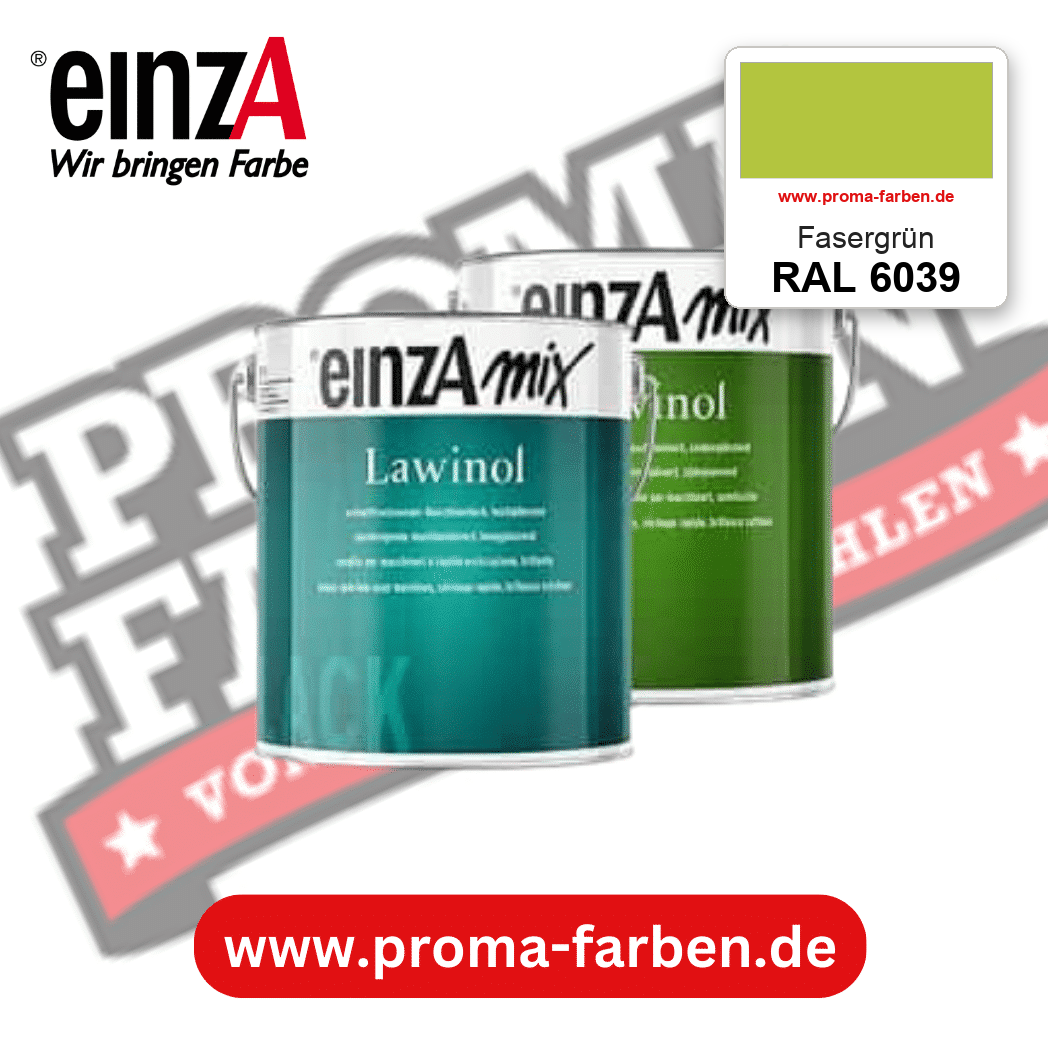 EinzA mix Lawinol Maschinenlack RAL 6039 Fasergrün – seidenglänzender 1K-Speziallack, online kaufen bei Proma Farben