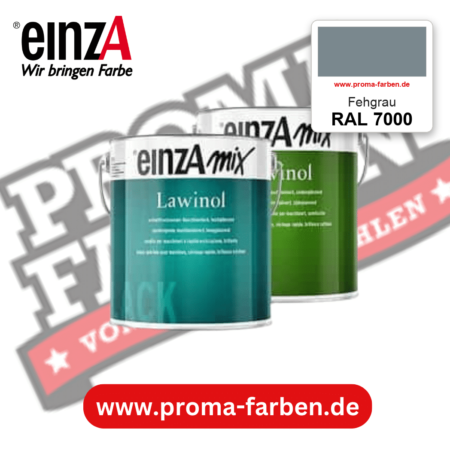 EinzA mix Lawinol Maschinenlack RAL 7000 Fehgrau – seidenglänzender 1K-Speziallack, online kaufen bei Proma Farben