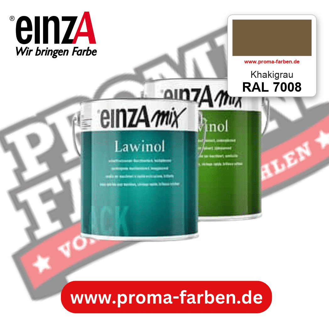 EinzA mix Lawinol Maschinenlack RAL 7008 Khakigrau – seidenglänzender 1K-Speziallack, online kaufen bei Proma Farben