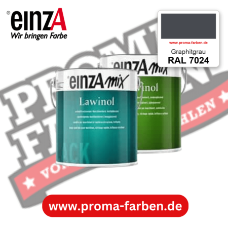 EinzA mix Lawinol Maschinenlack RAL 7024 Graphitgrau – seidenglänzender 1K-Speziallack, online kaufen bei Proma Farben