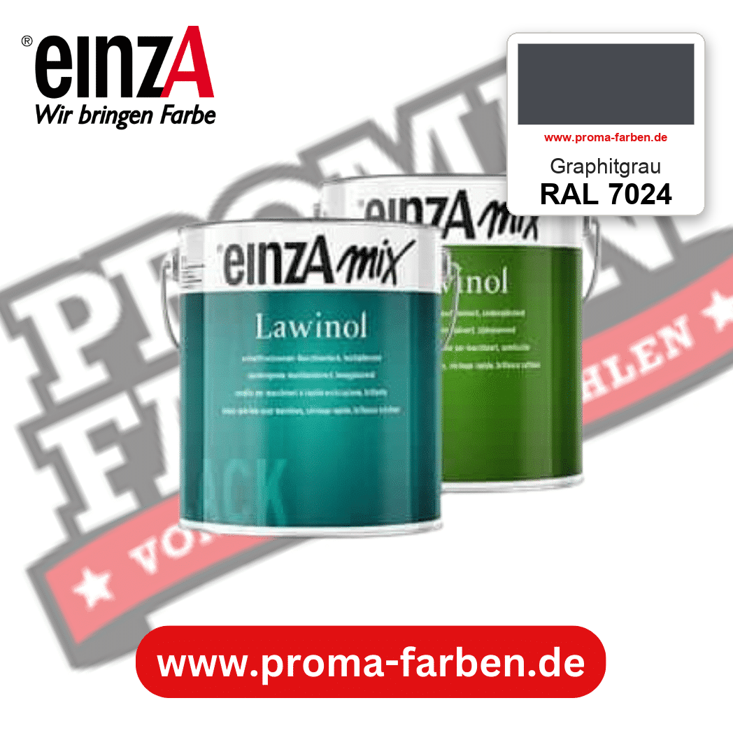 EinzA mix Lawinol Maschinenlack RAL 7024 Graphitgrau – seidenglänzender 1K-Speziallack, online kaufen bei Proma Farben