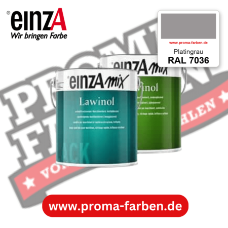 EinzA mix Lawinol Maschinenlack RAL 7036 Platingrau – seidenglänzender 1K-Speziallack, online kaufen bei Proma Farben