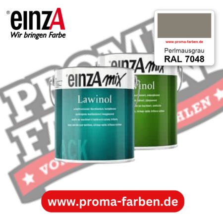 EinzA mix Lawinol Maschinenlack RAL 7048 Perlmausgrau – seidenglänzender 1K-Speziallack, online kaufen bei Proma Farben