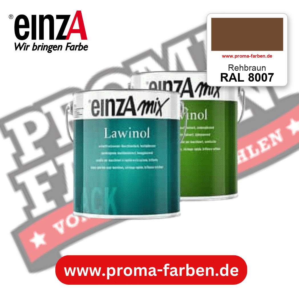 EinzA mix Lawinol Maschinenlack RAL 8007 Rehbraun – seidenglänzender 1K-Speziallack, online kaufen bei Proma Farben