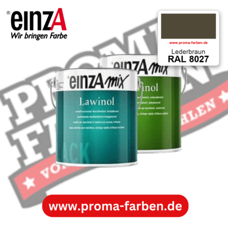 EinzA mix Lawinol Maschinenlack RAL 8027 Lederbraun – seidenglänzender 1K-Speziallack, online kaufen bei Proma Farben