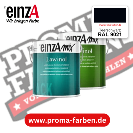 EinzA mix Lawinol Maschinenlack RAL 9021 Teerschwarz – seidenglänzender 1K-Speziallack, online kaufen bei Proma Farben