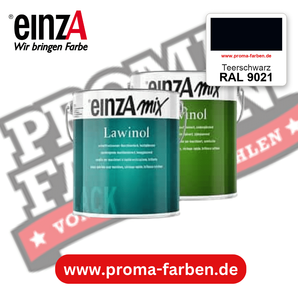 EinzA mix Lawinol Maschinenlack RAL 9021 Teerschwarz – seidenglänzender 1K-Speziallack, online kaufen bei Proma Farben