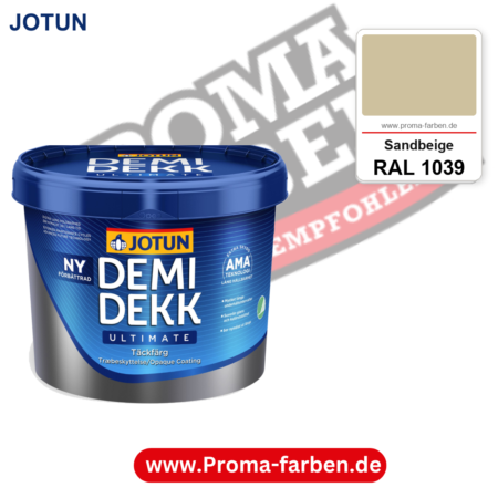 Jotun Demidekk Ultimate RAL 1039 Sandbeige – deckende Holz- und Wetterschutzfarbe, online kaufen bei Proma Farben