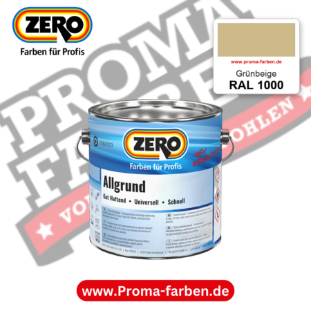 ZERO Allgrund RAL 1000 Grünbeige – im ZERO-MiX-System, online kaufen bei Proma Farben