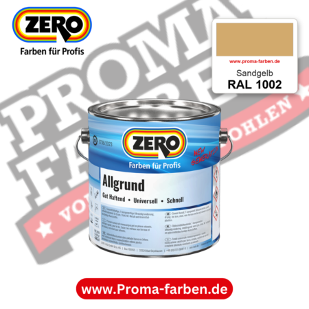 ZERO Allgrund RAL 1002 Sandgelb – im ZERO-MiX-System, online kaufen bei Proma Farben