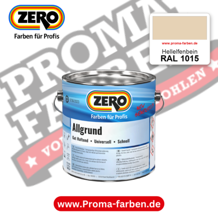 ZERO Allgrund RAL 1015 Hellelfenbein – im ZERO-MiX-System, online kaufen bei Proma Farben