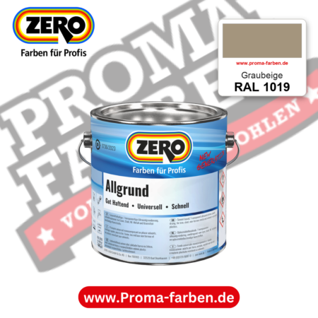 ZERO Allgrund RAL 1019 Graubeige – im ZERO-MiX-System, online kaufen bei Proma Farben