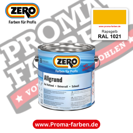 ZERO Allgrund RAL 1021 Rapsgelb – im ZERO-MiX-System, online kaufen bei Proma Farben
