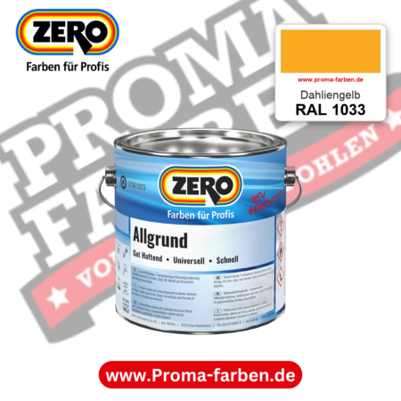 ZERO Allgrund RAL 1033 Dahliengelb – im ZERO-MiX-System, online kaufen bei Proma Farben