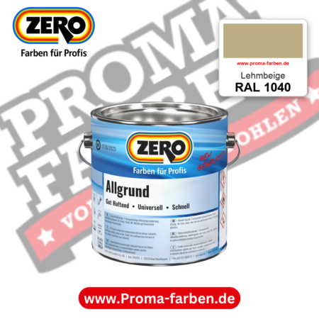 ZERO Allgrund RAL 1040 Lehmbeige – im ZERO-MiX-System, online kaufen bei Proma Farben