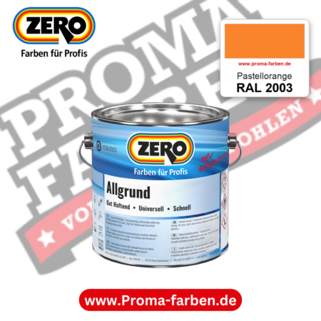 ZERO Allgrund RAL 2003 Pastellorange – im ZERO-MiX-System, online kaufen bei Proma Farben