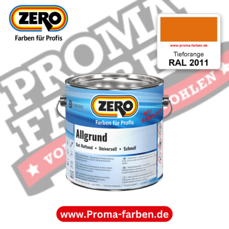 ZERO Allgrund RAL 2011 Tieforange – im ZERO-MiX-System, online kaufen bei Proma Farben